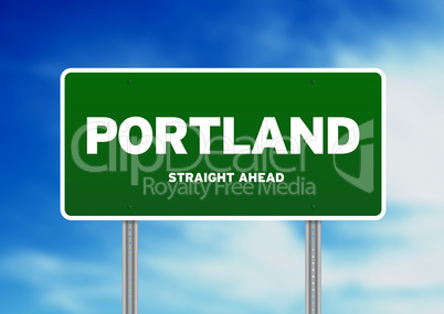 Portland, Oregon Highway Sign