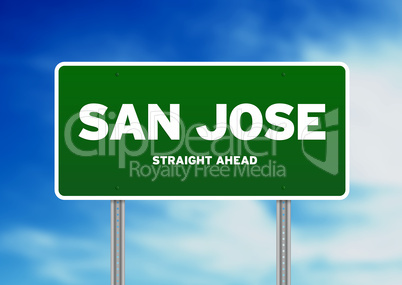 San Jose, California Highway Sign