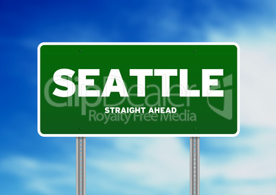 Seattle, Washington Highway Sign