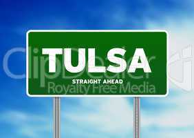 Tulsa, Oklahoma Highway  Sign