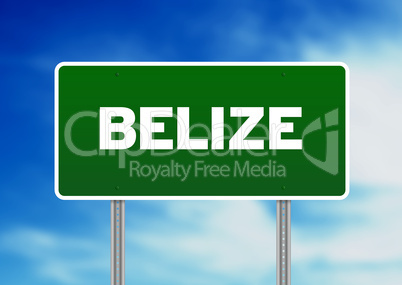 Belize Highway Sign