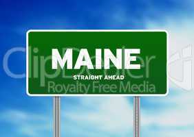 Maine Highway Sign