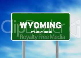 Wyoming, USA Highway  Sign