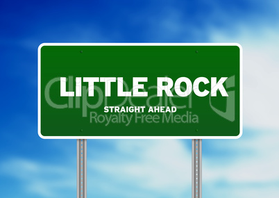 Little Rock, Arkansas Highway Sign