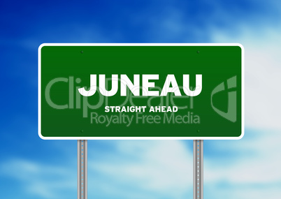 Juneau, Alaska Highway  Sign