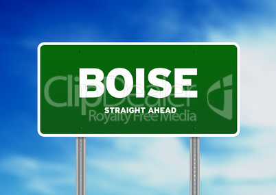Boise, Idaho Highway Sign
