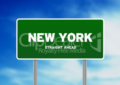 New York Highway  Sign