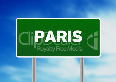 Paris Highway Sign