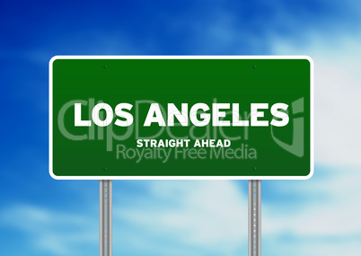 Los Angeles Highway  Sign
