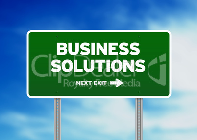 Business Solutions Highway  Sign
