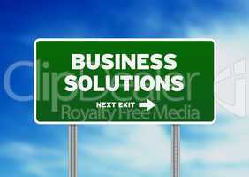 Business Solutions Highway  Sign