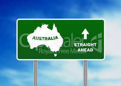 Australia Highway Sign