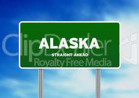 Alaska Green Highway Sign