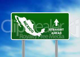 Mexico Highway Sign