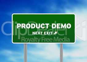 Product Demo Highway Sign