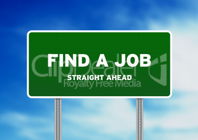 Find A Job Highway Sign