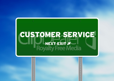Customer Service Highway Sign