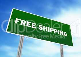 Free Shipping Highway Sign