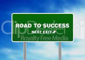 Road to Success Highway Sign