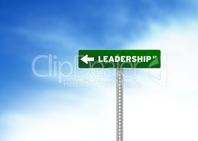 Leadership Road Sign