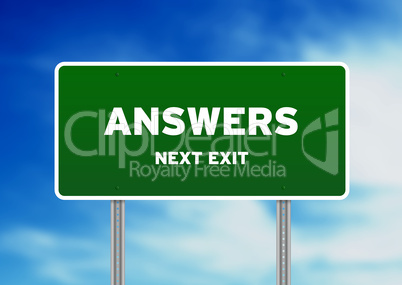 Answers Street Sign
