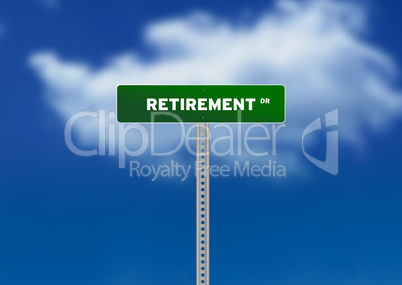Retirement Road Sign