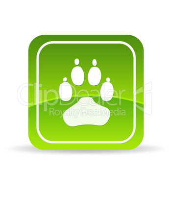 Green Animal Paw Icon