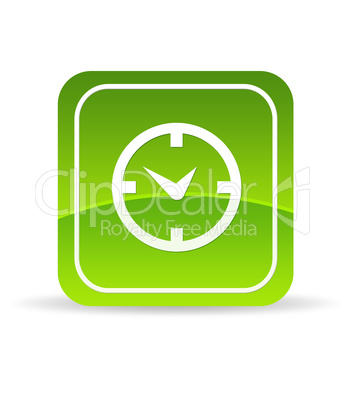 Green clock Icon