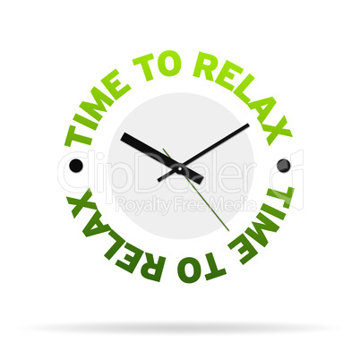 Time to relax clock