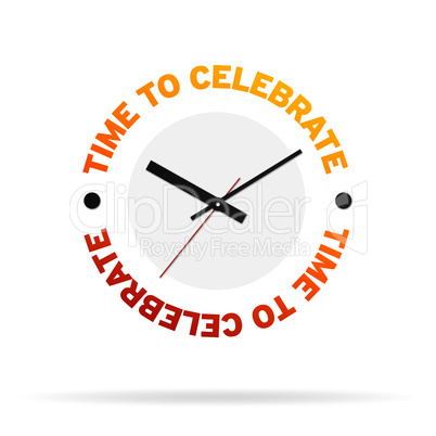 Time To Celebrate Clock