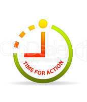 Time for action clock.
