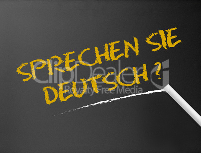 Chalkboard - Sprechen Sie Deutsch?