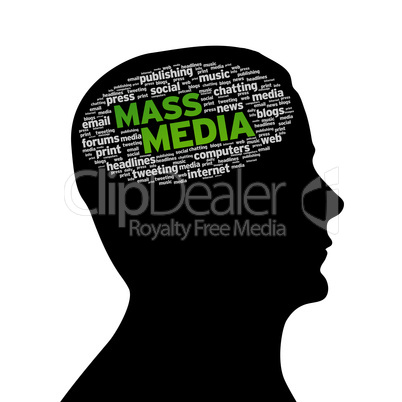 Silhouette head - Mass Media