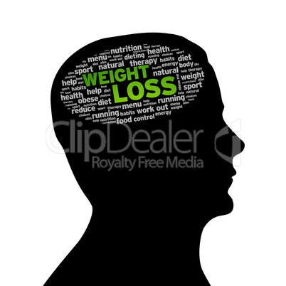 Silhouette head - Weight Loss