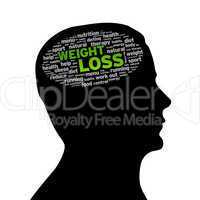 Silhouette head - Weight Loss