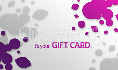 Pink, purple Object Gift Card