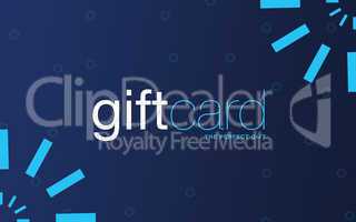 Blue Gift Card