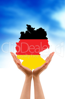 Hands holding Germany