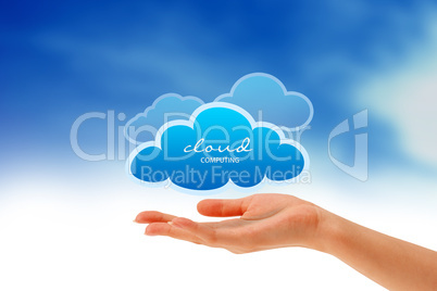 Hand holding a Cloud