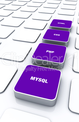 3D Pads Violett - HTML CSS PHP MYSQL 1