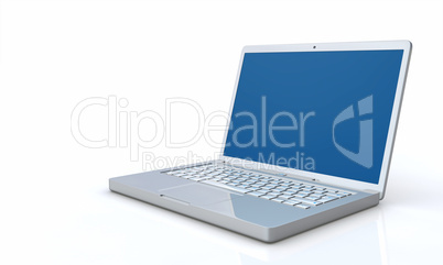 Silver blue Laptop