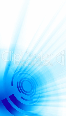 Modern cyberspace banner blue white