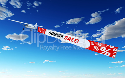 Flugzeug mit Banner - SUMMER SALE!