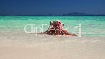 Woman on the beach