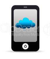 Mobile Phone with Cloud Icon