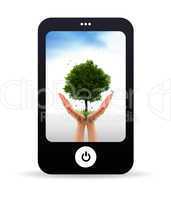 Mobile Phone and Tree alive