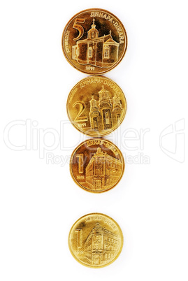 Serbian dinar coins