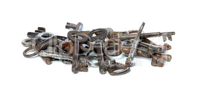 old rusty keys