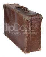 old brown suitcase