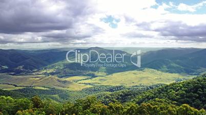 Beautiful mountains panorama. time lapse